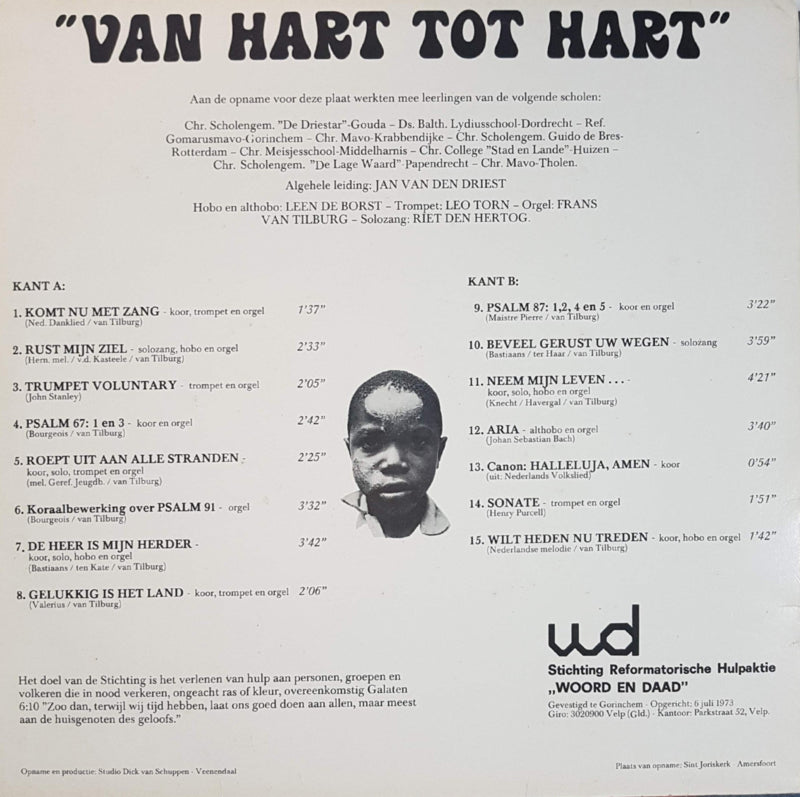 Van Hart Tot Hart (LP) 40200 Vinyl LP Vinyl Goed / Hoes Goed