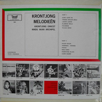 Krontjong Orkest Rindu Akan Archipel - Krontjong Melodieën (LP) (B)