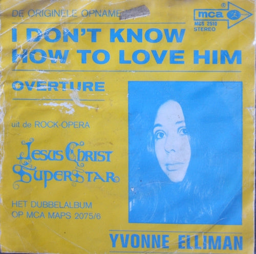 Yvonne Elliman, Alan Doggett - I Don't Know How To Love Him 05558 Vinyl Singles Vinyl Goed / Hoes Slecht