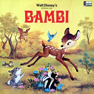 Walt Disney - Walt Disney's Verhaal Van Bambi (LP) Vinyl LP Vinyl (VG) <br> Hoes (G+)