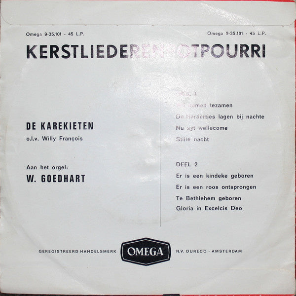 Kinderkoor De Karekieten - Kerstliederenpotpourri 22616 Vinyl Singles Vinyl Goed / Hoes Goed