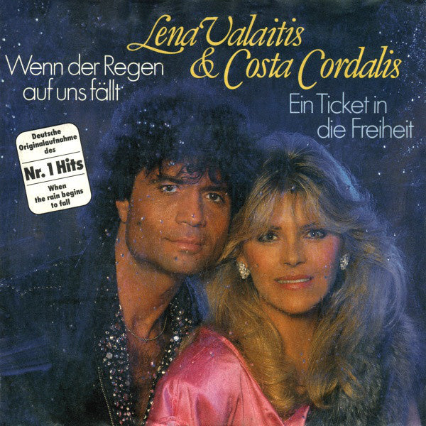 Lena Valaitis & Costa Cordalis - Wenn Der Regen Auf Uns Fällt 22844 Vinyl Singles Vinyl Goed / Hoes Goed