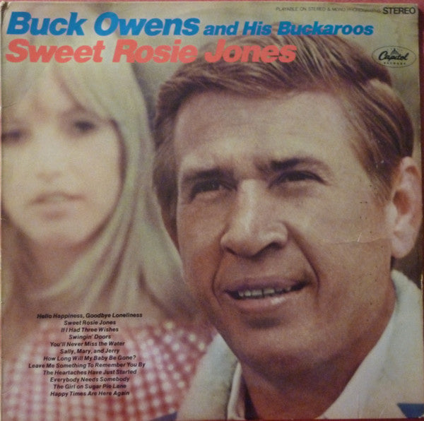Buck Owens - Sweet Rosie Jones (LP) Vinyl LP Vinyl Zeer Goed / Hoesje Goed "VINYLSINGLES.NL"