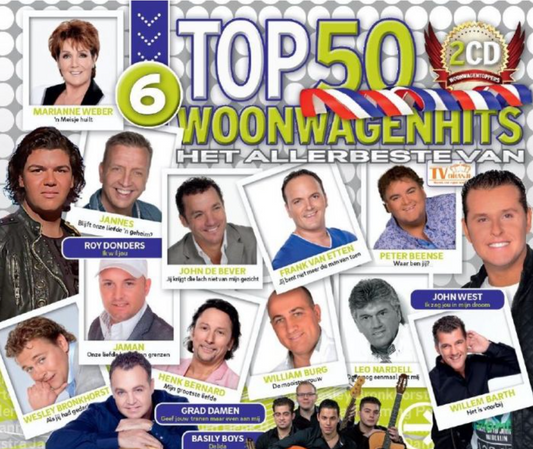 Various - Top 50 Woonwagenhits 6 (CD) 70266 Compact Disc Vinyl Goed / Hoes Goed