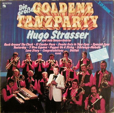 Hugo Strasser Und Sein Tanzorchester - Die Grosse Goldene Tanzparty (LP) 40615 Vinyl LP Dubbel Vinyl Goed / Hoes Goed