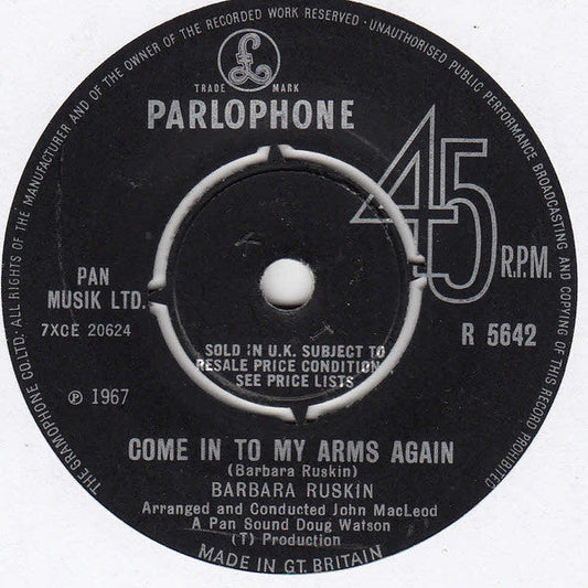 Barbara Ruskin - Just A Little While Longer 13672 Vinyl Singles Vinyl Goed / Hoes Goed