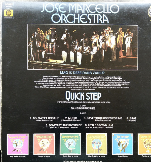 Jose Marcello Orchestra - Quick Step At Home (LP) 43156 Vinyl LP Vinyl Goed / Hoes Goed