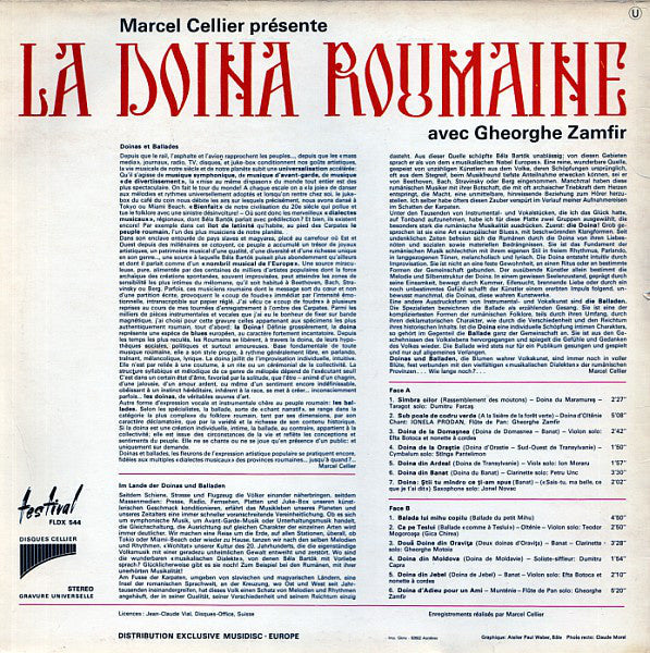 Marcel Cellier, Gheorghe Zamfir - Avec Gheorghe Zamfir (LP) 40478 Vinyl LP Vinyl Goed / Hoes Goed