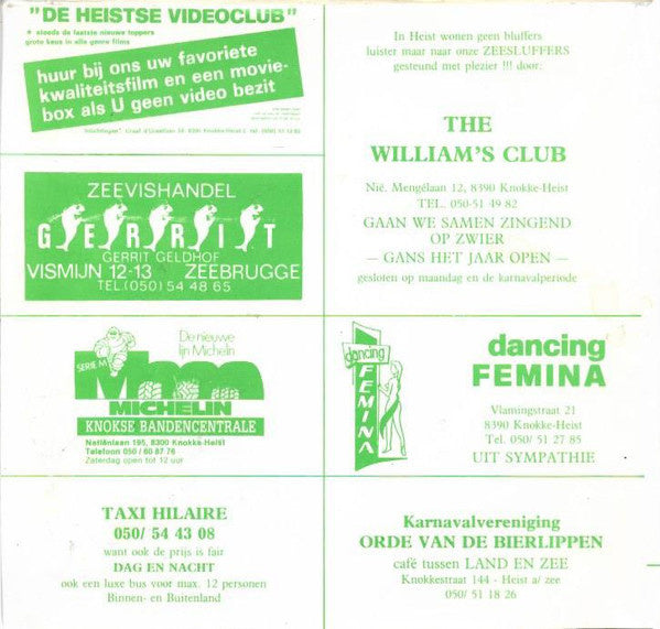 Zeesluffers - 100 Jaar Carnaval In Heist 23170 Vinyl Singles Vinyl Goed / Hoes Goed