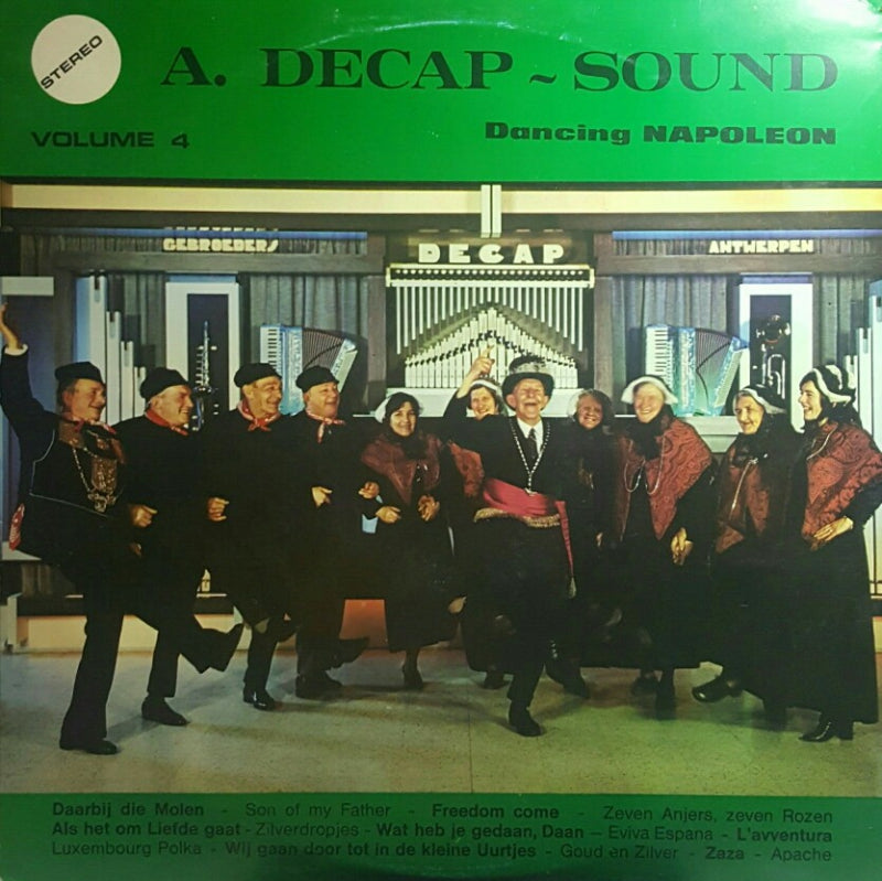 Decap-Antwerpen - A. Decap-Sound - Volume 4 (LP) Vinyl LP Vinyl Zeer Goed / Hoesje Goed "VINYLSINGLES.NL"