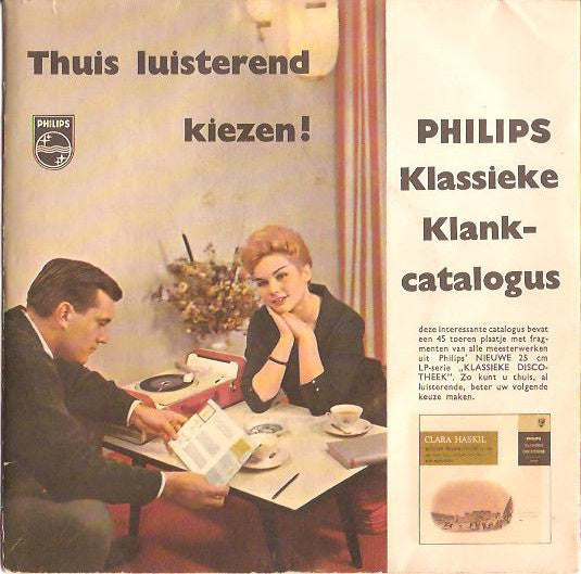 Various - Thuis Luisterend Kiezen! - Philips Klassieke Klankcatalogus (EP) Vinyl Singles EP Vinyl Goed / Hoes Goed