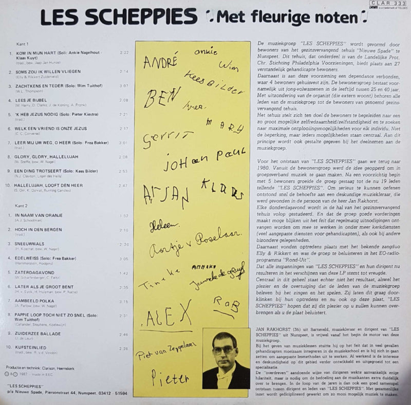 Les Scheppies - Met fleurige noten (LP) Vinyl LP Vinyl Goed / Hoes Goed