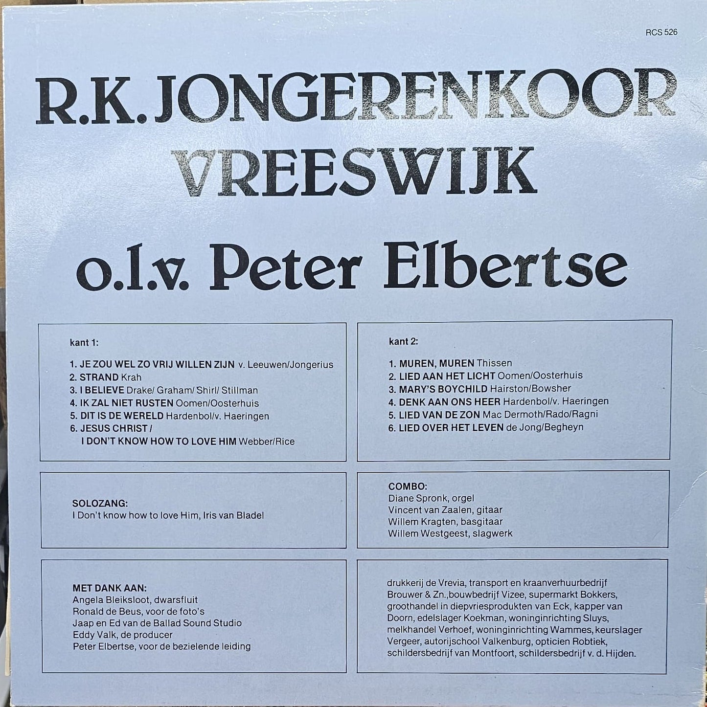 R.K. Jongerenkoor Vreeswijk (LP) 46530 Vinyl LP Vinyl Goed / Hoes Goed