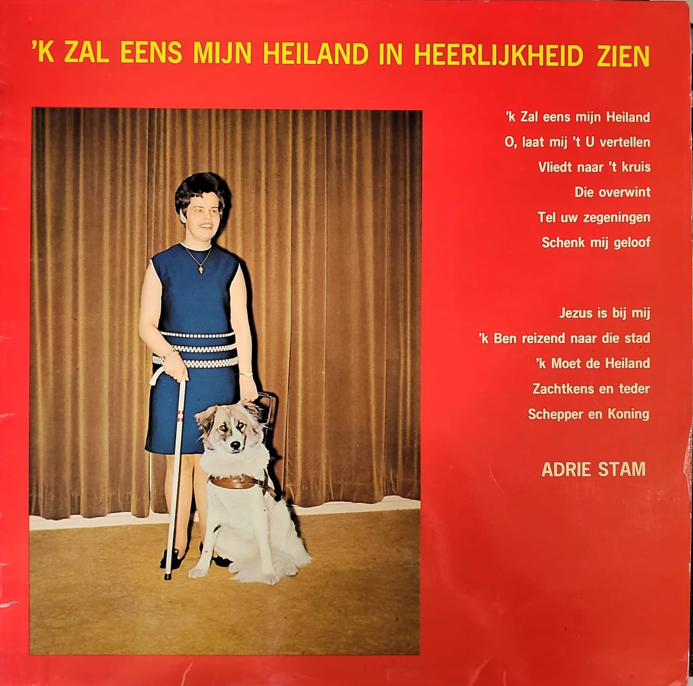 Adrie Stam - 'K Zal Eens Mijn Heiland In Heerlijkheid Zien (LP) 50260 Vinyl LP Vinyl Goed / Hoes Goed