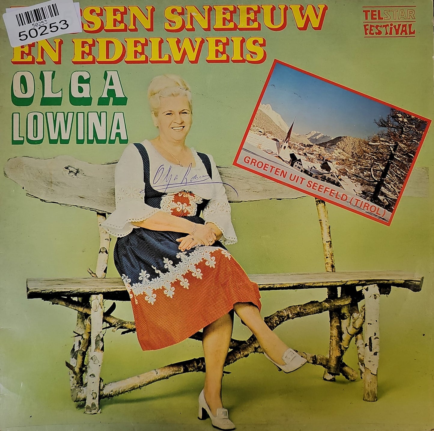 Olga Lowina - Tussen Sneeuw En Edelweis (LP) 50253 Vinyl LP Vinyl Goed / Hoes Goed