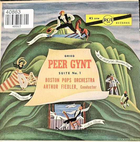 Boston Pops Orchestra - Grieg Peer Gynt Suit No 1 40863 Vinyl Singles EP Vinyl Goed / Hoes Goed