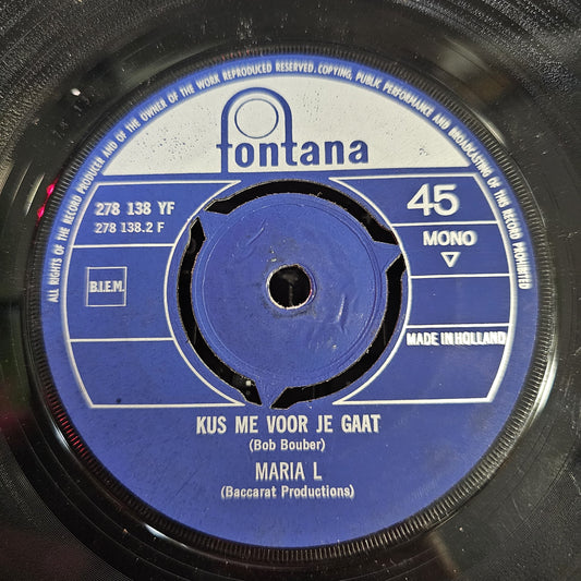 Maria Lindes - Nooit, Nooit Wil Ik Met Jou 41066 Vinyl Singles Vinyl Goed / Hoes Generic