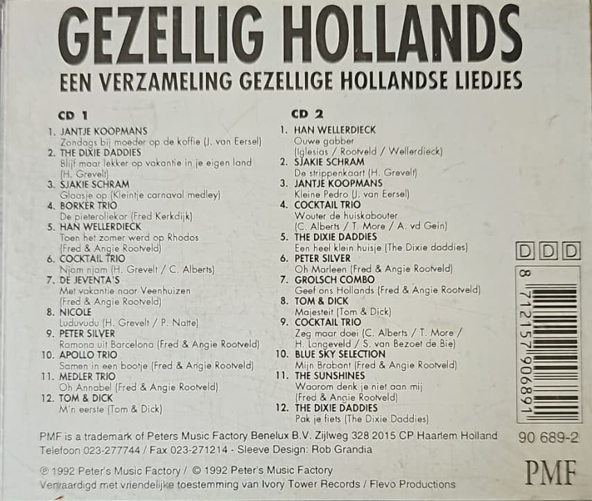 Various - Gezellig Hollands (CD) Compact Disc 2x Goede Staat
