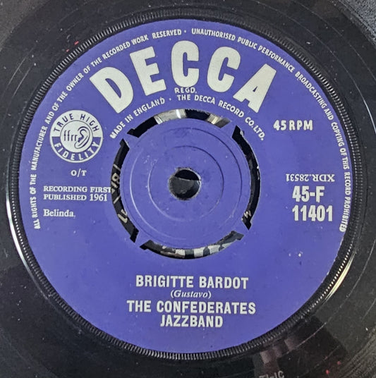 Confederates Jazzband - Brigitte Bardot 42556 vinylsingle Vinyl Goed / Hoes Generic
