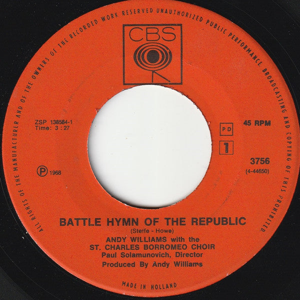 Andy Williams - Battle Hymn Of The Republic 20009