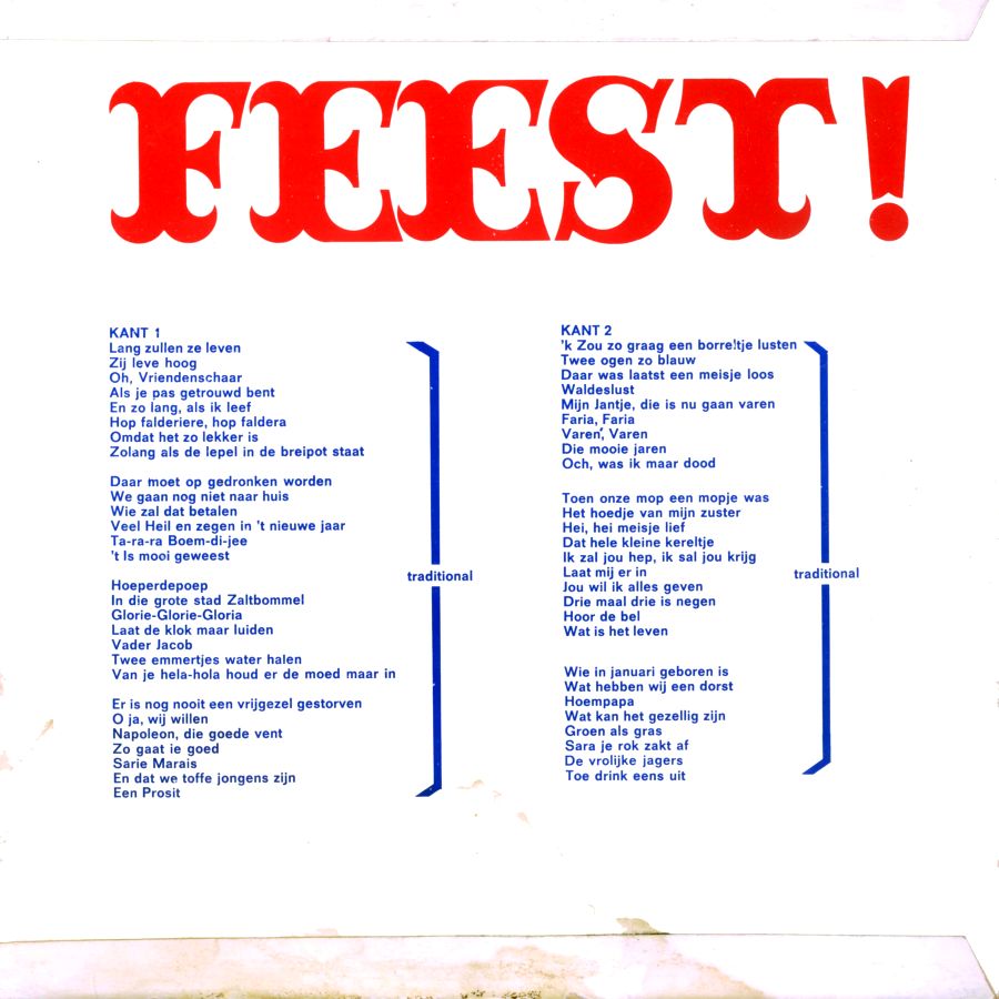 Accordeon Feest - 57 Fijne Meezingers (LP) Vinyl LP Vinyl Zeer Goed / Hoesje Goed "VINYLSINGLES.NL"