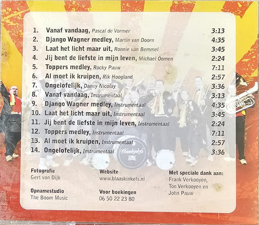 Blaaskinkels - Vanaf Vandaag (CD) Compact Disc Goede Staat