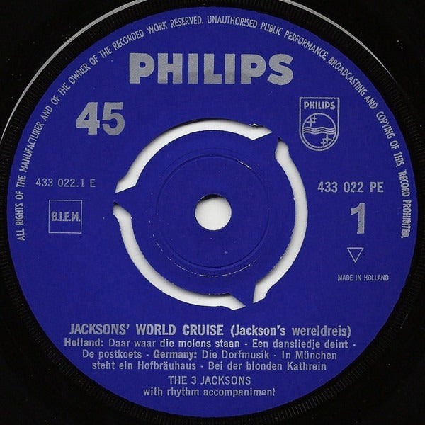 3 Jacksons - Jacksons' Worldcruise 2 (Jacksons' Wereldreis) 03725 Vinyl Singles EP Vinyl Goed / Hoes Generic
