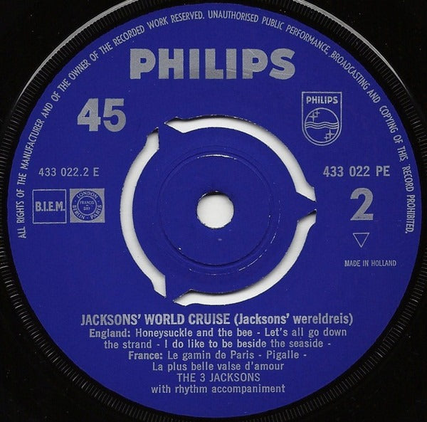 3 Jacksons - Jacksons' Worldcruise 2 (Jacksons' Wereldreis) 03725 Vinyl Singles EP Vinyl Goed / Hoes Generic