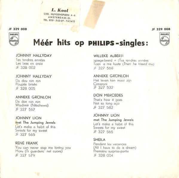 Esther Ofarim And Abraham - One More Dance Vinyl Singles Vinyl Zeer Goed / Hoesje Goed "VINYLSINGLES.NL"