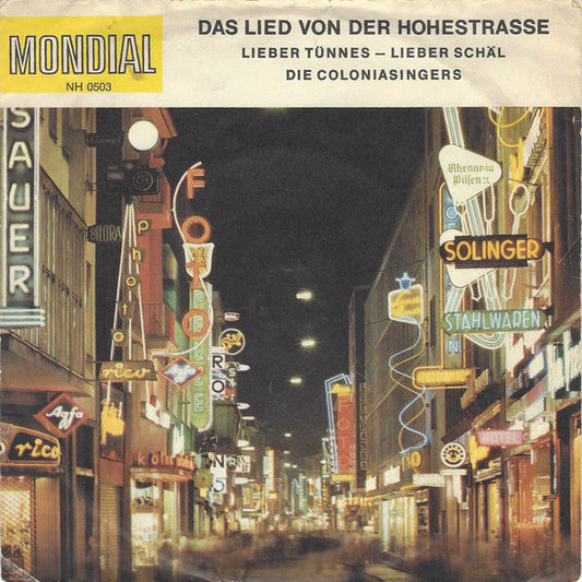 Colonia Singers - Das Lied von Der Hohen Strasse 12197 Vinyl Singles Vinyl Goed / Hoes Goed