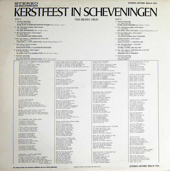 Teke Bijlsma - Kerstfeest in Scheveningen (LP) 46174 Vinyl LP Vinyl Goed / Hoes Goed