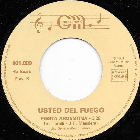 Usted Del Fuego - Misa Criolla 32021 Vinyl Singles Vinyl Goed / Hoes Goed