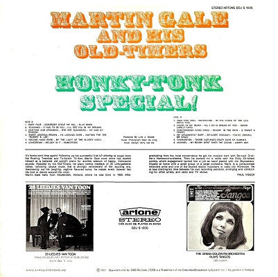 Martin Gale And His Old-Timers - Honky-Tonk Special (LP) 44388 Vinyl LP Vinyl Goed / Hoes Goed