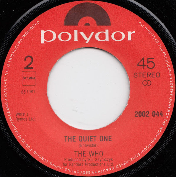 Who - You Better You Bet 39287 Vinyl Singles Vinyl Goed / Hoes Generic