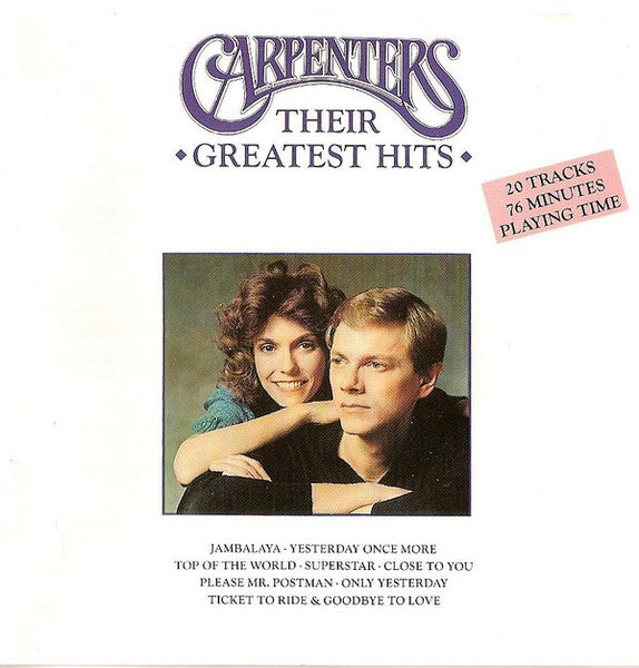 Carpenters - Their Greatest Hits (CD) Compact Disc Vinyl Goed / Hoes Goed