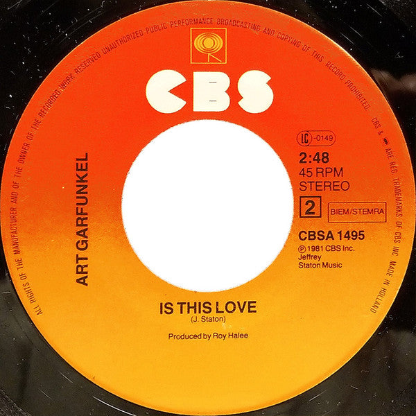 Art Garfunkel - A Heart In New York 31261 Vinyl Singles Vinyl Goed / Hoes Goed