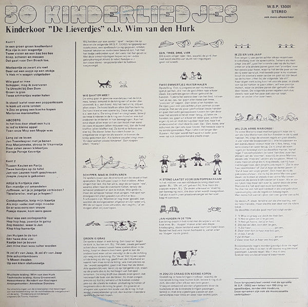 Kinderchor De Lieverdjes – 50 Kinderlieder (LP) 45117