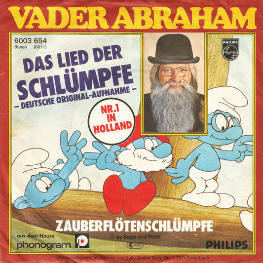 Vader Abraham - Das Lied Der Schlümpfe 18796 Vinyl Singles Vinyl Goed / Hoes Goed