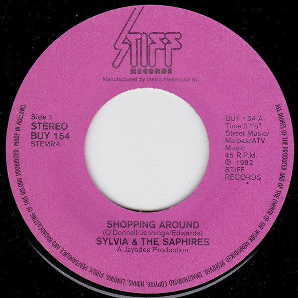 Sylvia & The Sapphires - Shopping Around 29689 Vinyl Singles Vinyl Goed / Hoes Goed