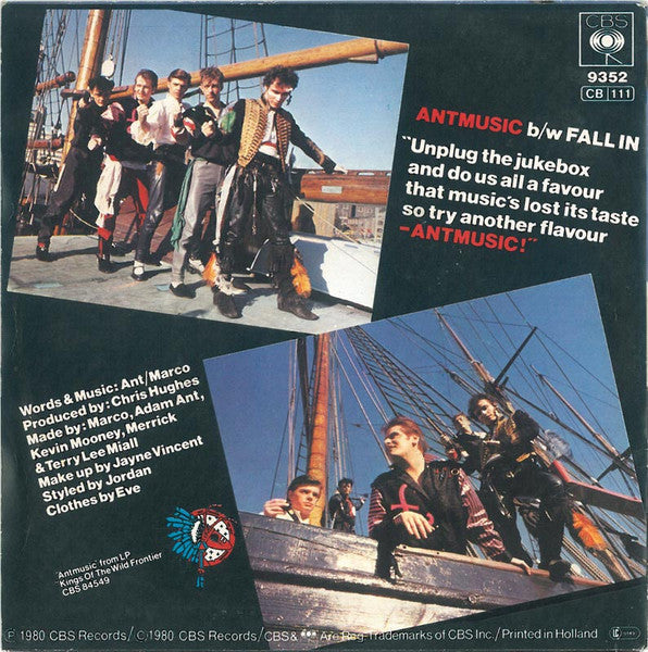Adam And The Ants - Antmusic Vinyl Singles Vinyl Zeer Goed / Hoesje Goed "VINYLSINGLES.NL"