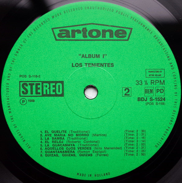 Los Tenientes – 16 lateinamerikanische Favoriten (LP) 49629