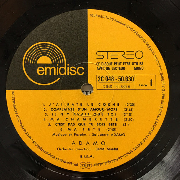 Adamo - Chansons De Mes Seize Ans (LP) 50006