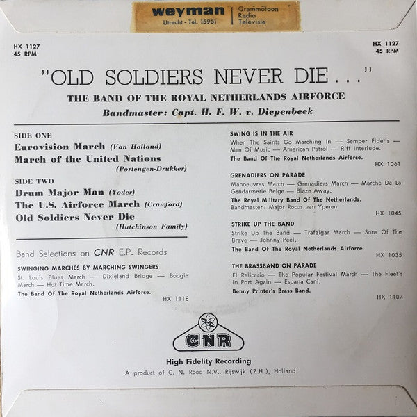 Kapel Van De Koninklijke Luchtmacht - Old Soldiers Never Die 38904 Vinyl Singles Vinyl Goed / Hoes Goed