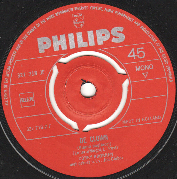 Corry Brokken - Woorden In 't Zand 14038 Vinyl Singles Vinyl Goed / Hoes Goed