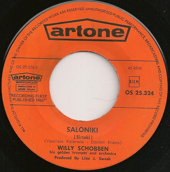Willy Schobben Seine Goldene Trompete und Orchester – Saloniki 29701 (B)