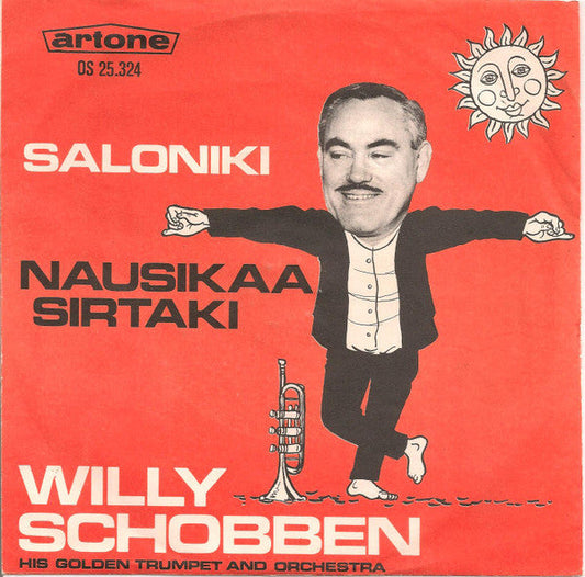 Willy Schobben His Golden Trumpet And Orchestra - Saloniki 29701 (B) Vinyl Singles Vinyl Goed / Hoes Goed