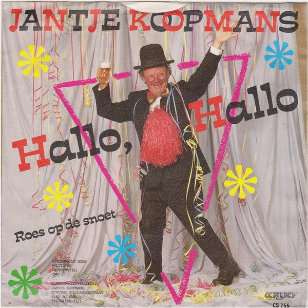Jantje Koopmans - Hallo, Hallo 32668 Vinyl Singles Vinyl Goed / Hoes Goed