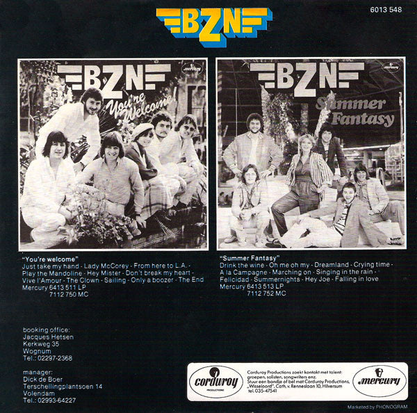 BZN - Marching On 11517 Vinyl Singles Vinyl Zeer Goed / Hoesje Goed "VINYLSINGLES.NL"
