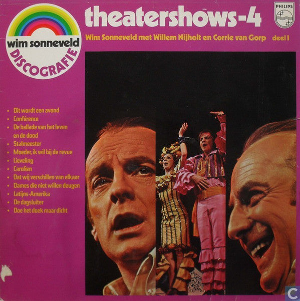 Wim Sonneveld Met Willem Nijholt En Corrie van Gorp - Theatershows-4 (Deel 1) (LP) 43969 Vinyl LP Vinyl Goed / Hoes Goed