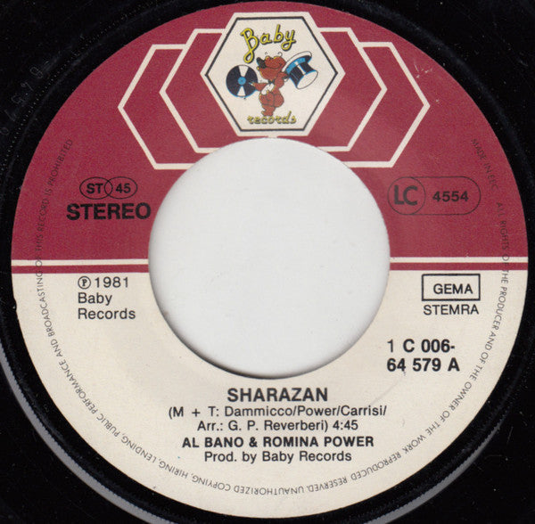 Al Bano & Romina Power - Sharazan 29412 Vinyl Singles Vinyl Goed / Hoes Goed